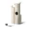 Glitzhome® 31.75" Beige 4-Tier Dandelion Texture Vase-Shaped Ceramic Outdoor Fountain with LED Light